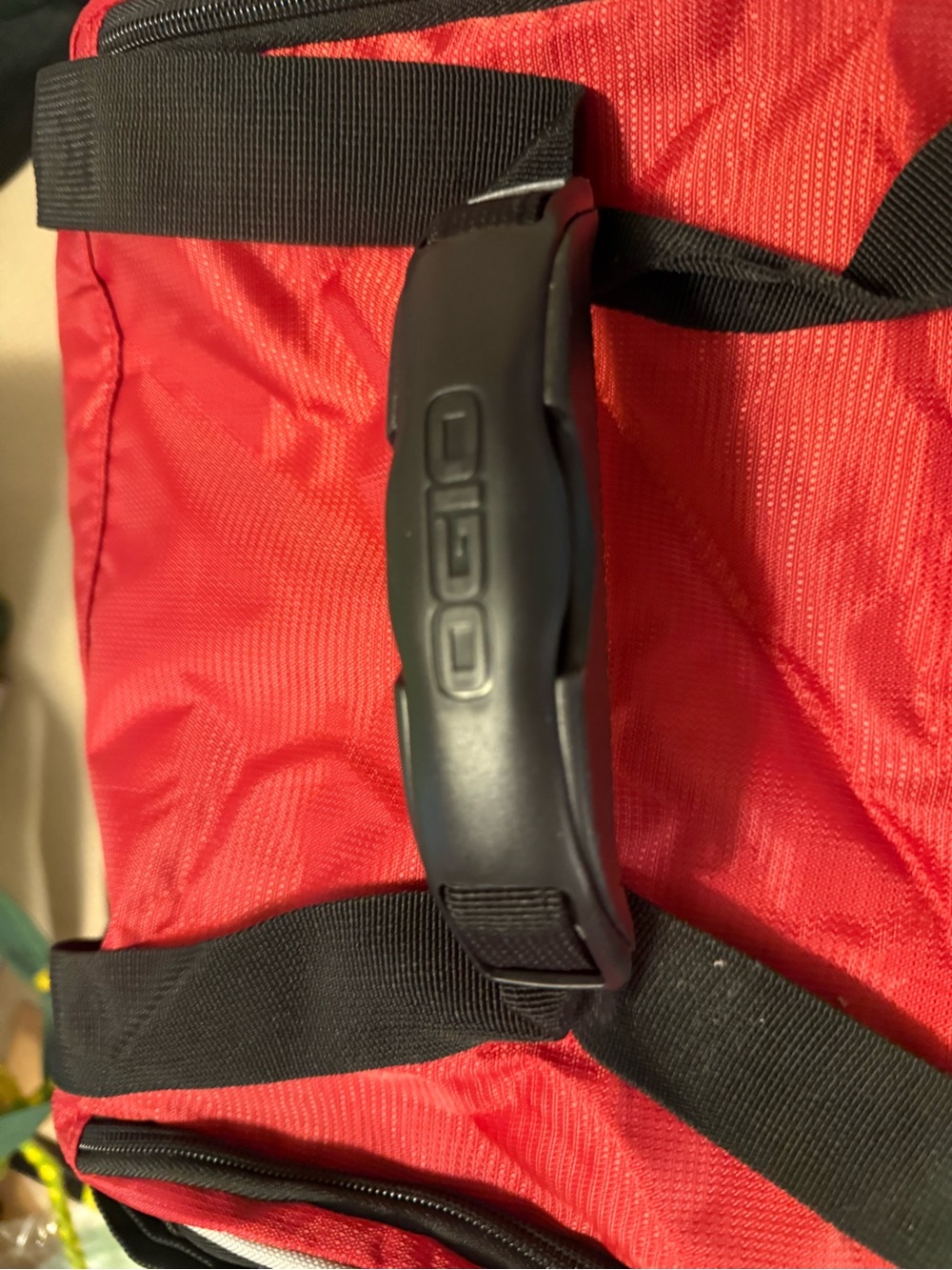 OGIO Red and Black Duffel Bag with Logo - Picture 3 of 15